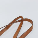 CELINE Macadam Canvas Tote Bag PVC Leather Brown Gold Auth ki6285-8