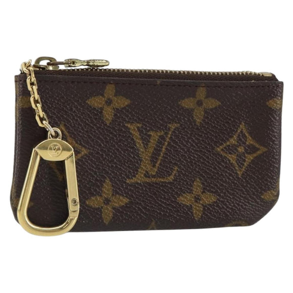 LOUIS VUITTON Monogram Pochette Cles Coin Purse M60033 LV Auth ki6287