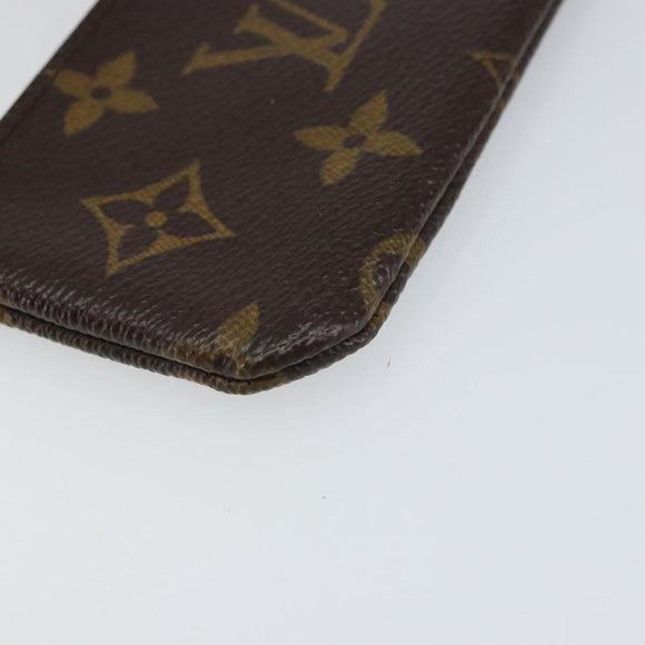 LOUIS VUITTON Monogram Pochette Cles Coin Purse M60033 LV Auth ki6287