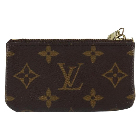 LOUIS VUITTON Monogram Pochette Cles Coin Purse M60033 LV Auth ki6287