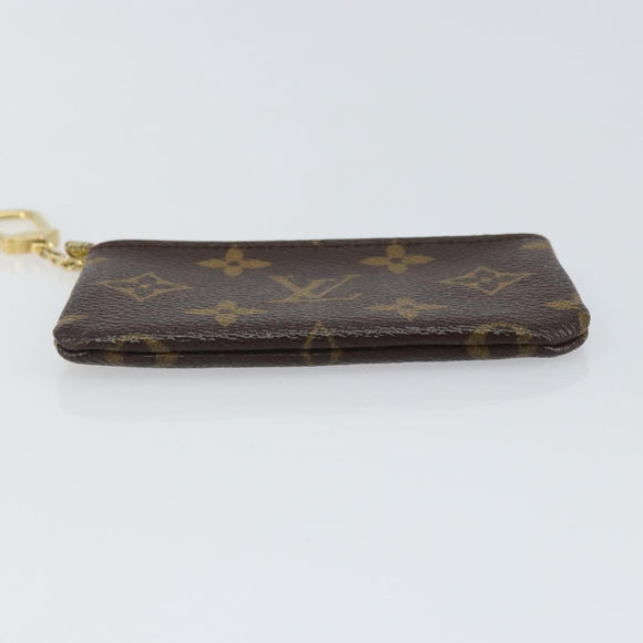 LOUIS VUITTON Monogram Pochette Cles Coin Purse M60033 LV Auth ki6287