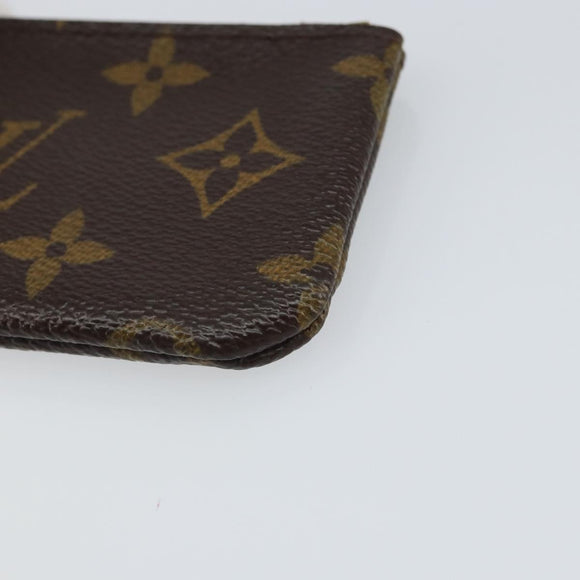 LOUIS VUITTON Monogram Pochette Cles Coin Purse M60033 LV Auth ki6287