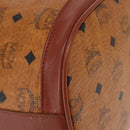 MCM Logogram Vicetos Shoulder Bag PVC Leather Brown Gold Auth ki6291-14