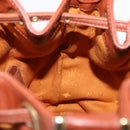 MCM Logogram Vicetos Shoulder Bag PVC Leather Brown Gold Auth ki6291-21