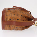 MCM Logogram Vicetos Shoulder Bag PVC Leather Brown Gold Auth ki6291-3