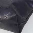 GUCCI GG Implementation Tote Bag PVC Purple Navy 211138 Auth ki6292-9