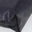 GUCCI GG Implementation Tote Bag PVC Purple Navy 211138 Auth ki6292-16