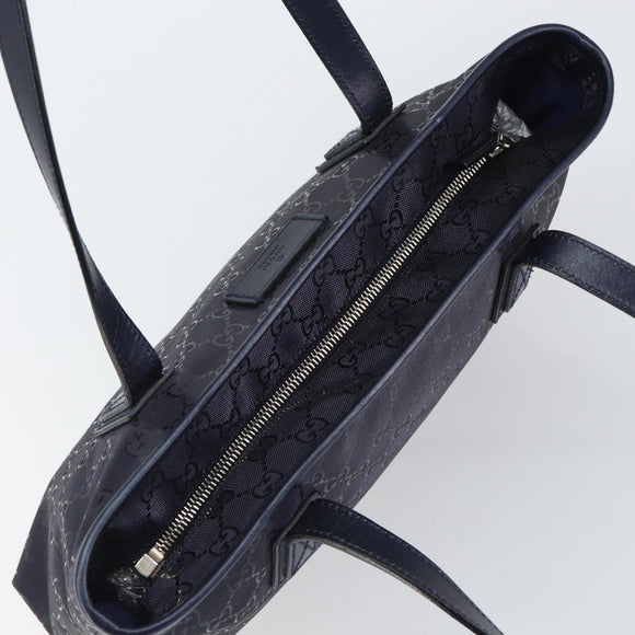 GUCCI GG Implementation Tote Bag PVC Purple Navy 211138 Auth ki6292