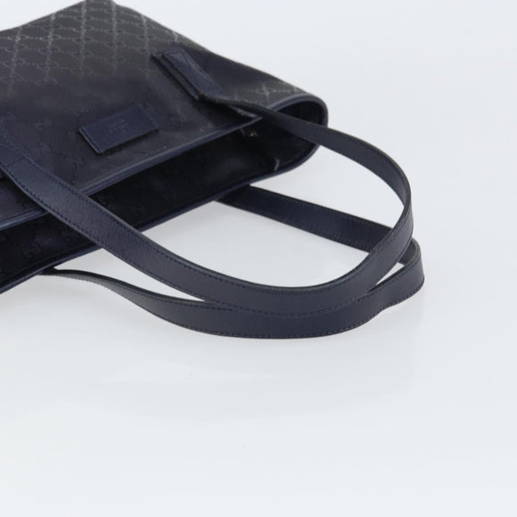 GUCCI GG Implementation Tote Bag PVC Purple Navy 211138 Auth ki6292