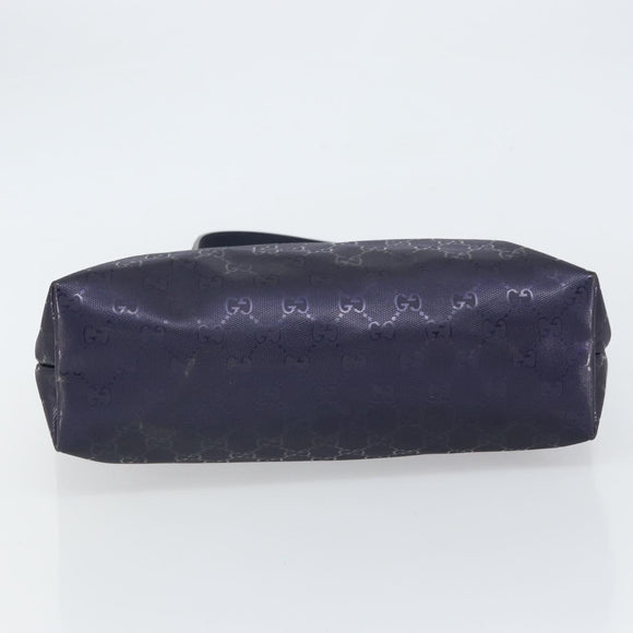 GUCCI GG Implementation Tote Bag PVC Purple Navy 211138 Auth ki6292