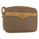 GUCCI Micro GG Supreme Clutch Bag PVC Beige Gold 014 58 0097 Auth ki6293-1