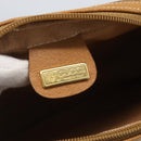 GUCCI Micro GG Supreme Clutch Bag PVC Beige Gold 014 58 0097 Auth ki6293-15