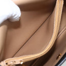 Christian Dior Trotter Canvas Oval Shoulder Bag PVC Black Gold Auth ki6295-21