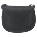 Christian Dior Trotter Canvas Oval Shoulder Bag PVC Black Gold Auth ki6295-3