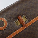 CELINE Macadam Canvas Hand Bag PVC Leather Brown Gold Auth ki6298-19