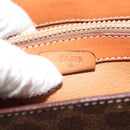 CELINE Macadam Canvas Hand Bag PVC Leather Brown Gold Auth ki6298-12