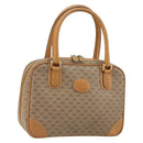 GUCCI Micro GG Supreme Hand Bag PVC Beige Gold 000 104 0030 Auth ki6300-1