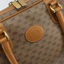 GUCCI Micro GG Supreme Hand Bag PVC Beige Gold 000 104 0030 Auth ki6300-18