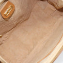 GUCCI Micro GG Supreme Hand Bag PVC Beige Gold 000 104 0030 Auth ki6300-10