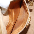 GUCCI Micro GG Supreme Hand Bag PVC Beige Gold 000 104 0030 Auth ki6300-11