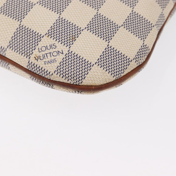 LOUIS VUITTON Damier Azur Pochette Bosphore Shoulder Bag N51112 LV Auth ki6301