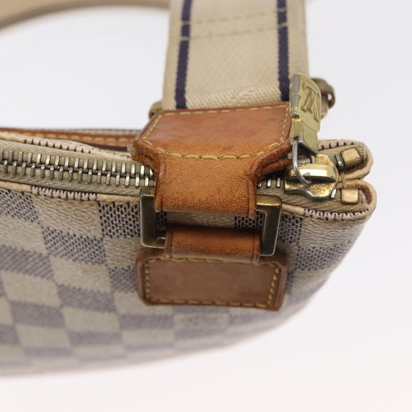 LOUIS VUITTON Damier Azur Pochette Bosphore Shoulder Bag N51112 LV Auth ki6301