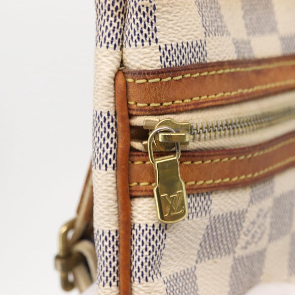 LOUIS VUITTON Damier Azur Pochette Bosphore Shoulder Bag N51112 LV Auth ki6301