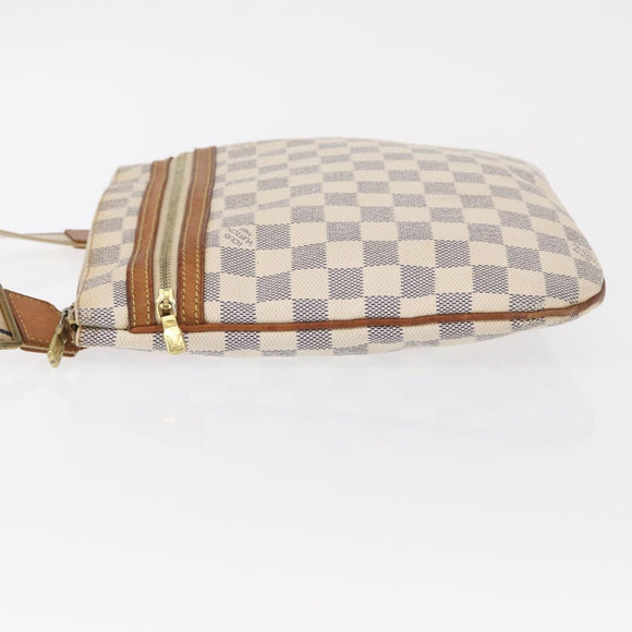 LOUIS VUITTON Damier Azur Pochette Bosphore Shoulder Bag N51112 LV Auth ki6301