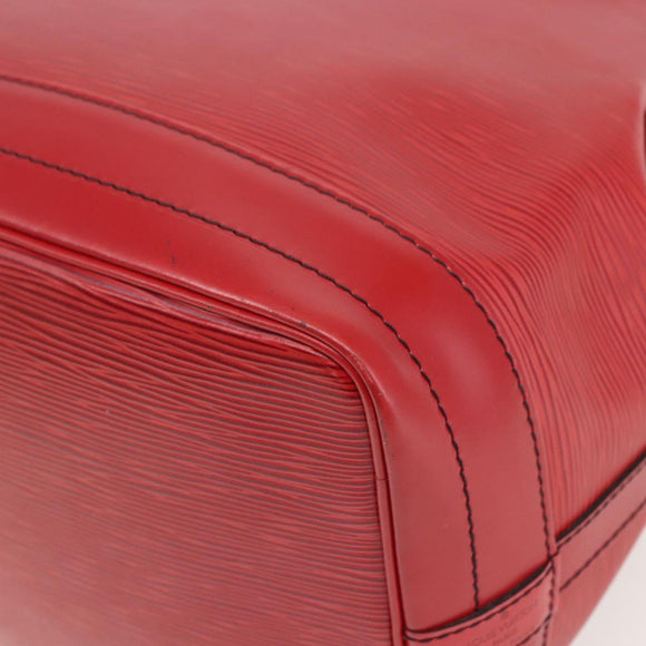 LOUIS VUITTON Epi Noe Shoulder Bag Red M44007 LV Auth ki6303