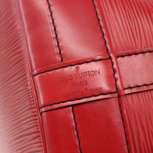 LOUIS VUITTON Epi Noe Shoulder Bag Red M44007 LV Auth ki6303