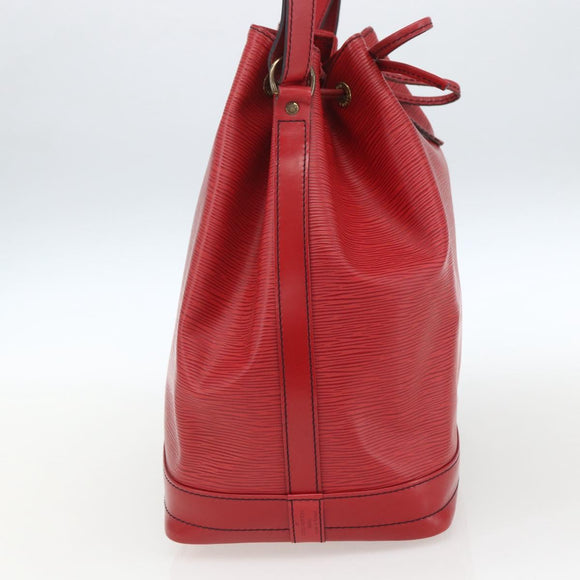 LOUIS VUITTON Epi Noe Shoulder Bag Red M44007 LV Auth ki6303