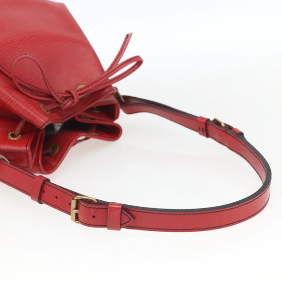 LOUIS VUITTON Epi Noe Shoulder Bag Red M44007 LV Auth ki6303