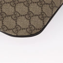 GUCCI GG Supreme Body Bag PVC Beige Gold 233269 Auth ki6304-15