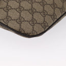 GUCCI GG Supreme Body Bag PVC Beige Gold 233269 Auth ki6304-17