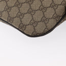 GUCCI GG Supreme Body Bag PVC Beige Gold 233269 Auth ki6304-18