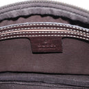 GUCCI GG Supreme Body Bag PVC Beige Gold 233269 Auth ki6304-20