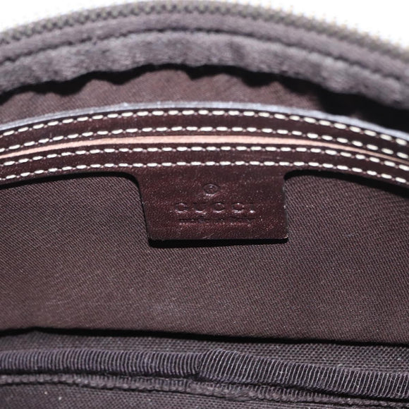 GUCCI GG Supreme Body Bag PVC Beige Goud 233269 Auth ki6304