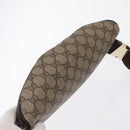 GUCCI GG Supreme Body Bag PVC Beige Gold 233269 Auth ki6304-6
