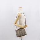 GUCCI GG Plus Supreme Shoulder Bag PVC Leather Beige Gold Auth ki6307-21