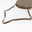 GUCCI GG Plus Supreme Shoulder Bag PVC Leather Beige Gold Auth ki6307-7