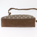 GUCCI GG Plus Supreme Shoulder Bag PVC Leather Beige Gold Auth ki6307-9