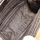 PRADA Chain Hand Bag Leather plastic Beige Auth ki6308-11