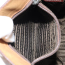PRADA Chain Hand Bag Leather plastic Beige Auth ki6308-20
