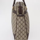 GUCCI GG Supreme Web Sherry Line Hand Bag PVC Beige Gold 010 378 Auth ki6310-3