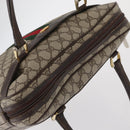 GUCCI GG Supreme Web Sherry Line Hand Bag PVC Beige Gold 010 378 Auth ki6310-6