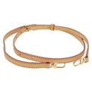 LOUIS VUITTON Adjustable Shoulder Strap Leather 39.4""-45.7"" Beige Auth ki6311-1