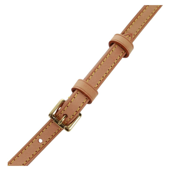LOUIS VUITTON Adjustable Shoulder Strap Leather 39.4""-45.7"" Beige Auth ki6311