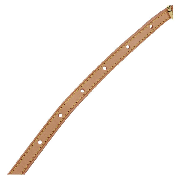 LOUIS VUITTON Adjustable Shoulder Strap Leather 39.4""-45.7"" Beige Auth ki6311