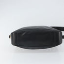 GUCCI Bamboo Shoulder Bag Leather 2way Black Gold 001 2113 1638 Auth ki6316-5