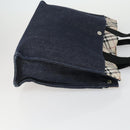 Burberrys Nova Check Blue Label Bag Canvas Nylon 4 Set Beige Blue Auth ki6317-4